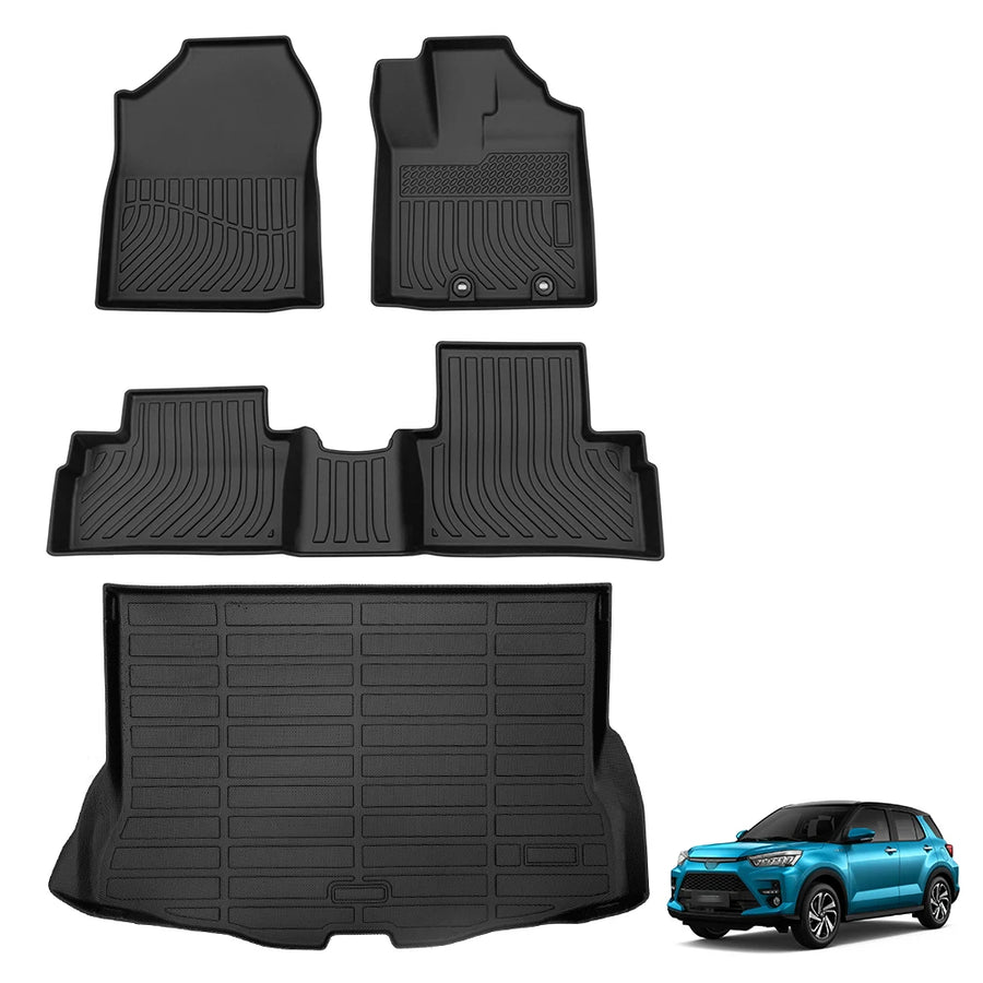 Custom Fit RHD TPE Floor Mats for Toyota Raize 2020-2024