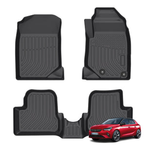 Right Hand Drive All Weather TPE Floor Mats for Vauxhall Corsa F 2019-2026