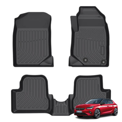 Right Hand Drive All Weather TPE Floor Mats for Vauxhall Corsa F 2019-2026