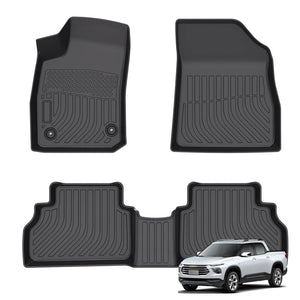 Luxury Deep Dish 3D TPE Floor Mats for Chevrolet Montana 2023-2026