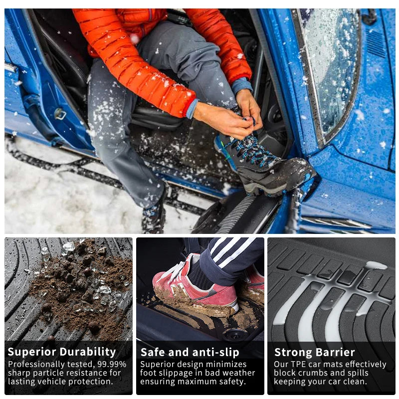 Honda Pilot 2023 Custom Fit All-Weather TPE Floor Mats