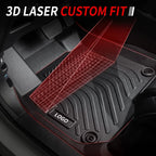 Custom Fit TPE Floor Mats for Chevrolet Silverado 1500 2500HD 3500HD Crew Cab 2019-2025