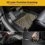 Custom Fit All Weather 3D TPE Floor Mats for Suzuki Dzire