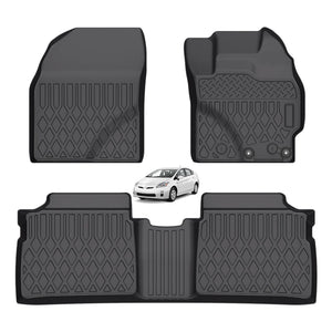 Custom Fit All Weather 3D TPE Floor Mat Set for Toyota Prius Alpha Harrier Prius 30 Crown