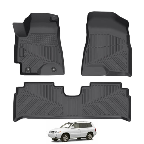 Toyota Highlander 3D All-Weather TPE Floor Mats Full Set (2001-2007)