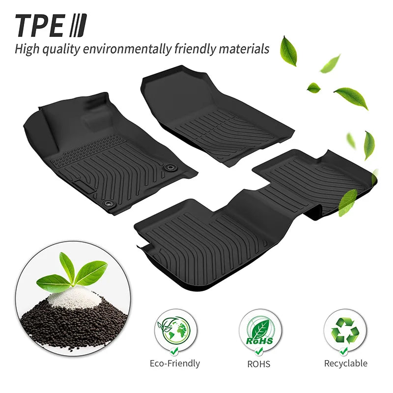 Right Hand Drive All Weather TPE Floor Mats for Vauxhall Corsa F 2019-2026