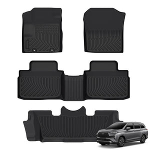 Toyota Avanza & Veloz 2022-2024 Custom Fit TPE Floor Mats Full Set